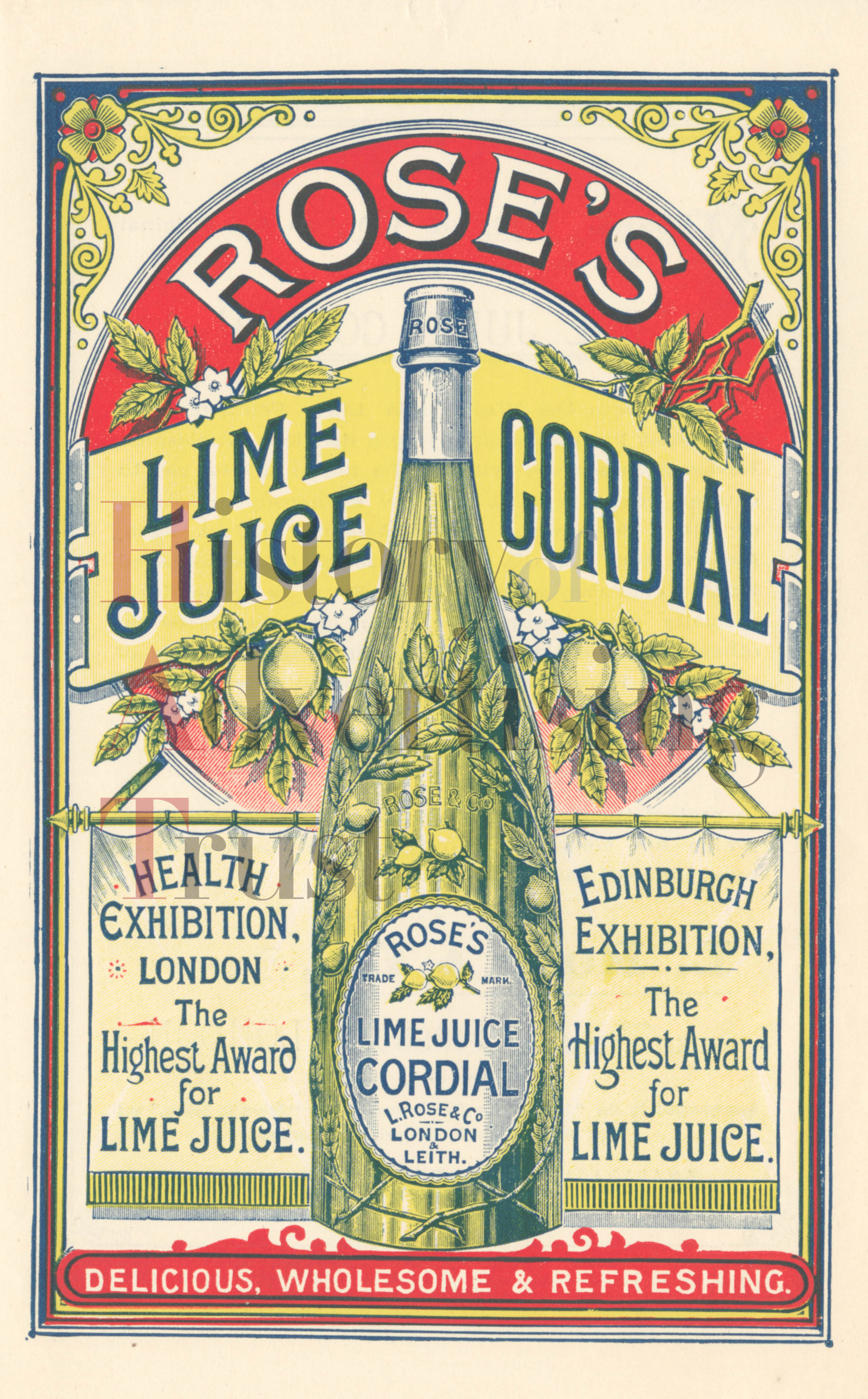 Magazine insert: Rose's lime juice cordial | Catalogue | History of ...